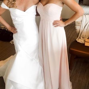 Azazie Blush Bridesmaid Dress